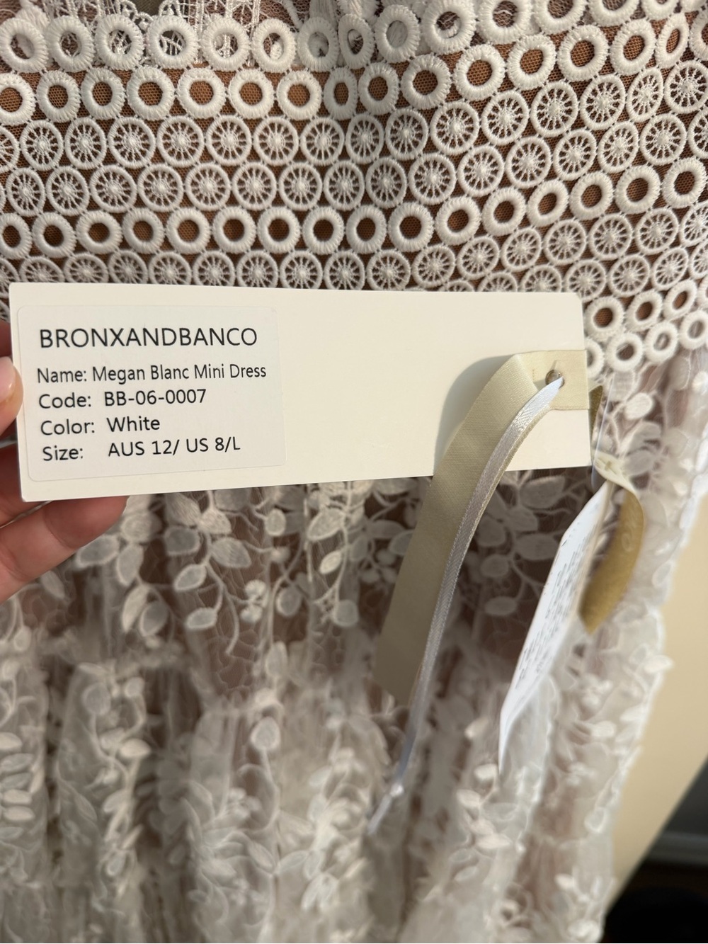 Bronx and Banco White Megan Blanc Mini Dress
